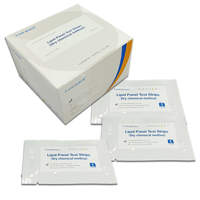 Độ chính xác 99% Dải thử nghiệm bảng điều khiển lipid CE ISO Thử nghiệm bệnh tim tại nhà