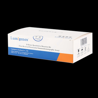 Bộ xét nghiệm ISO13485 POC Máu toàn phần D-Dimer bằng công nghệ TRFIA Đánh dấu tim