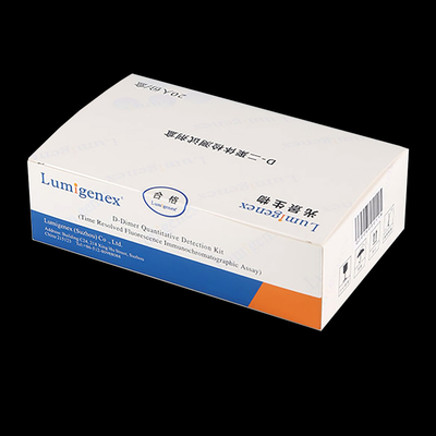 Bộ xét nghiệm ISO13485 POC Máu toàn phần D-Dimer bằng công nghệ TRFIA Đánh dấu tim