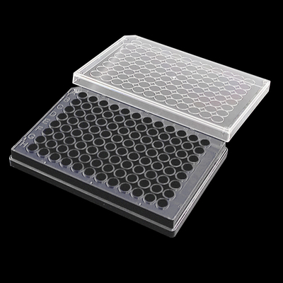 Đáy phẳng Gamma vô trùng 96 giếng Elisa Tấm trắng / đen