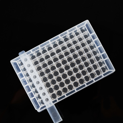 Đáy phẳng / Đáy tròn 96 Thử nghiệm Enzyme đĩa sâu trong phòng thí nghiệm Vật phẩm tiêu hao trong phòng thí nghiệm