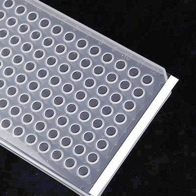 Phim không thấm PCR có độ phản hồi cao 96 Tốt Microplate Màng niêm phong trong suốt Phim PCR Tấm niêm phong