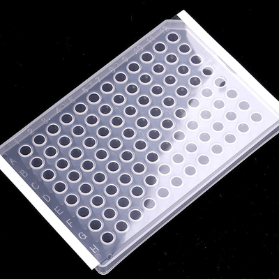 Phim không thấm PCR có độ phản hồi cao 96 Tốt Microplate Màng niêm phong trong suốt Phim PCR Tấm niêm phong