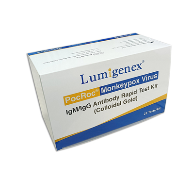 Bộ xét nghiệm bệnh truyền nhiễm IgG IgM Giấy chứng nhận ISO khỉ đậu mùa nhanh chóng trong 15 phút