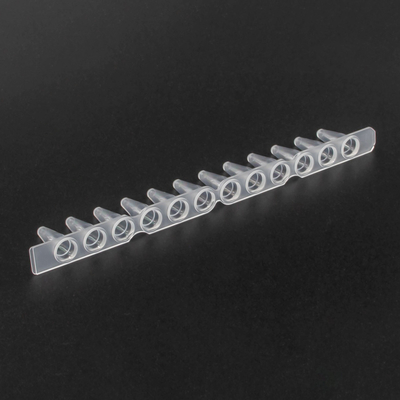 8/12 Dải PCR Ống 0,2 Ml 0,5 Ml Màu trắng Trong suốt