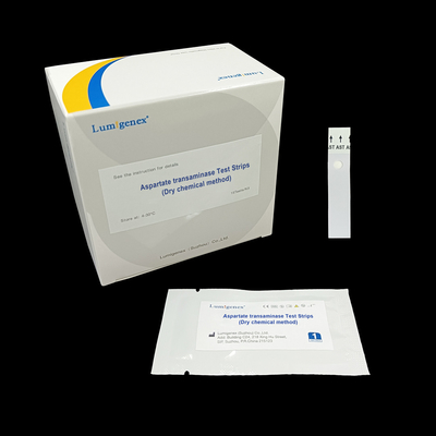 Tổn thương gan Biomarker Que thử nghiệm Transaminase Aspartate với Máy phân tích hóa chất khô
