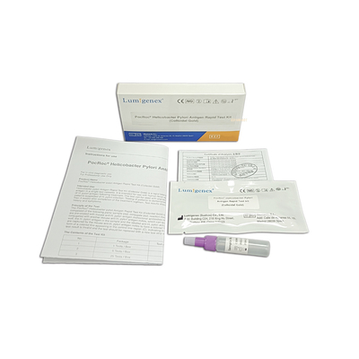 Bộ xét nghiệm nhanh kháng nguyên Lumigenex Helicobacter Pylori Vàng keo vàng CE được chứng nhận