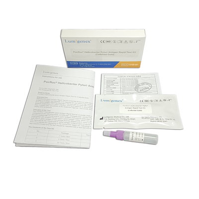 Colloidal Gold Helicobacter Pylori Antigen Bộ xét nghiệm nhanh Mẫu phân Mẫu phân