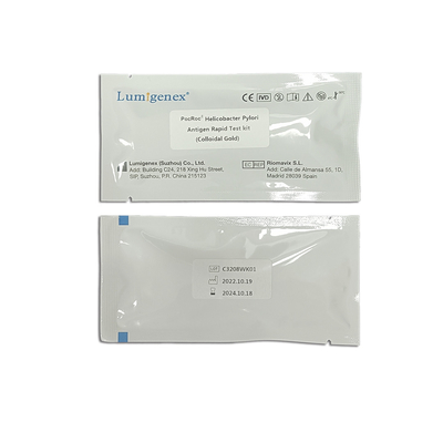 Colloidal Gold Helicobacter Pylori Antigen Bộ xét nghiệm nhanh Mẫu phân Mẫu phân