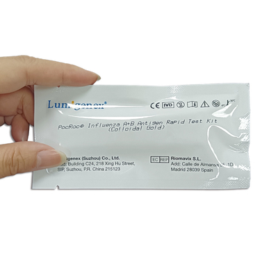 Bộ xét nghiệm nhanh kết hợp cúm được chứng nhận CE Phát hiện cúm A Cúm B sau 15 phút