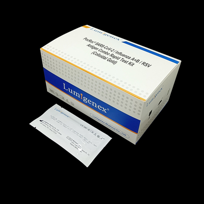 Bộ xét nghiệm nhanh kết hợp kháng nguyên SARS-CoV-2 / Cúm A+B / RSV Khối lượng mẫu 3 giọt