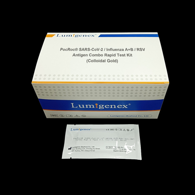 Bộ xét nghiệm nhanh kết hợp kháng nguyên SARS-CoV-2 / Cúm A+B / RSV Colloidal Gold