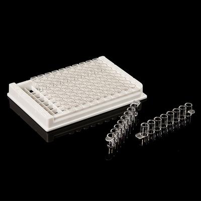 Vật tư tiêu hao PCR có thể tháo rời Đĩa Elisa PP 96 giếng cho phòng thí nghiệm