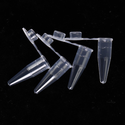 Vật tư PCR trong suốt Ống đơn PCR 0,6ml có nắp phẳng