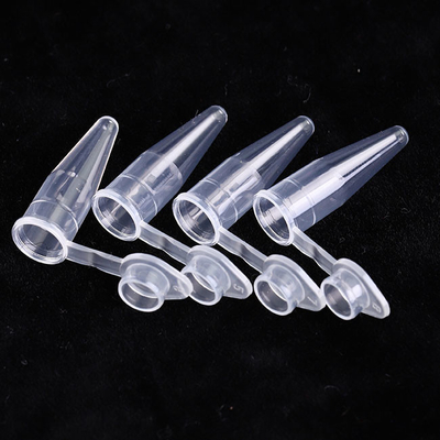 Vật tư PCR trong suốt Ống đơn PCR 0,6ml có nắp phẳng