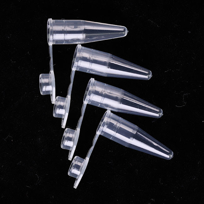 Vật tư PCR trong suốt Ống đơn PCR 0,6ml có nắp phẳng