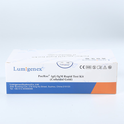 Bộ chẩn đoán kháng thể máu đầu ngón tay 10μL, Bộ xét nghiệm nhanh CE IgM IgG