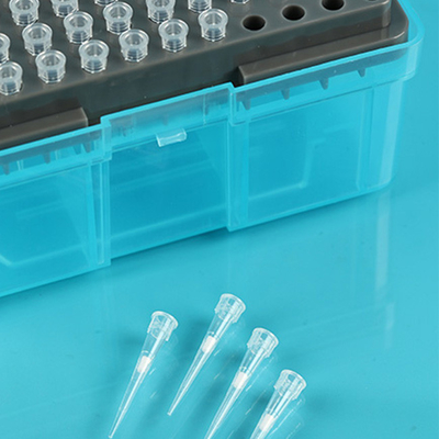 Mẹo pipet lọc 10ul vô trùng trong suốt Polypropylen có giá đỡ