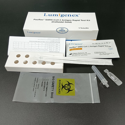 COVID-19 Colloidal Gold Rapid Test Kit Chứng nhận kháng nguyên ISO