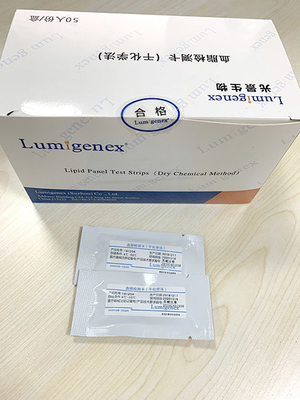 Dải kiểm tra bảng điều khiển lipid OEM, Bộ kiểm tra cholesterol và chất béo trung tính ISO13485