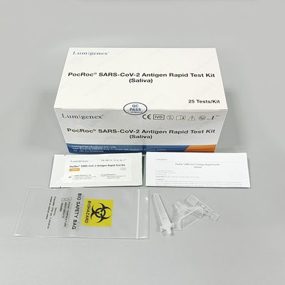 Bộ xét nghiệm nhanh kháng nguyên nước bọt chẩn đoán y tế 25 miếng cho SARS-CoV-2
