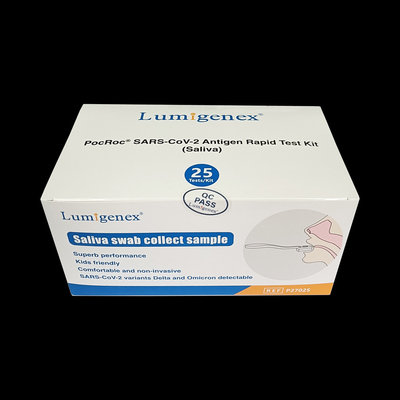 Bộ xét nghiệm nhanh kháng nguyên màu trắng Nước bọt Nhận kết quả sau 15 phút